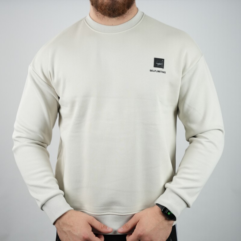 t-shirt greige oversize woolen towel inside