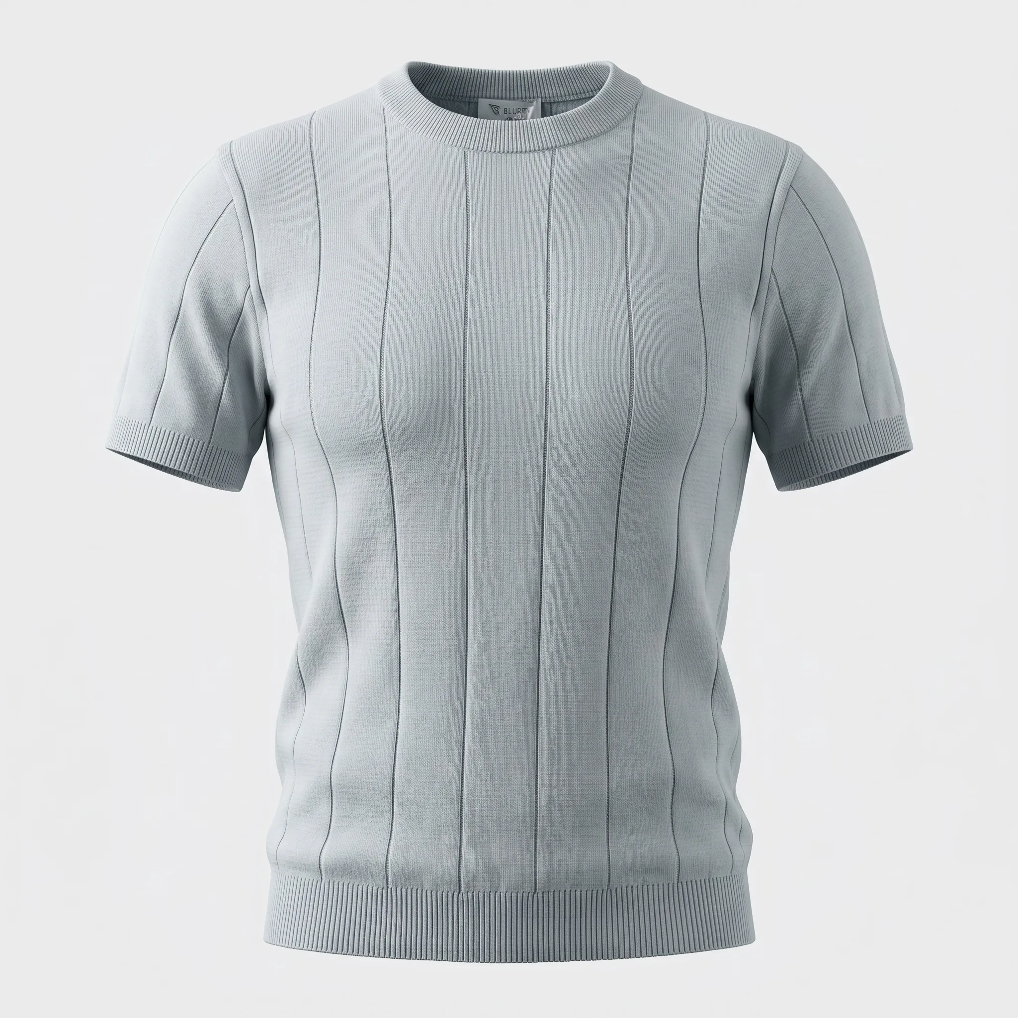 Ice Grey Knit T-Shirt