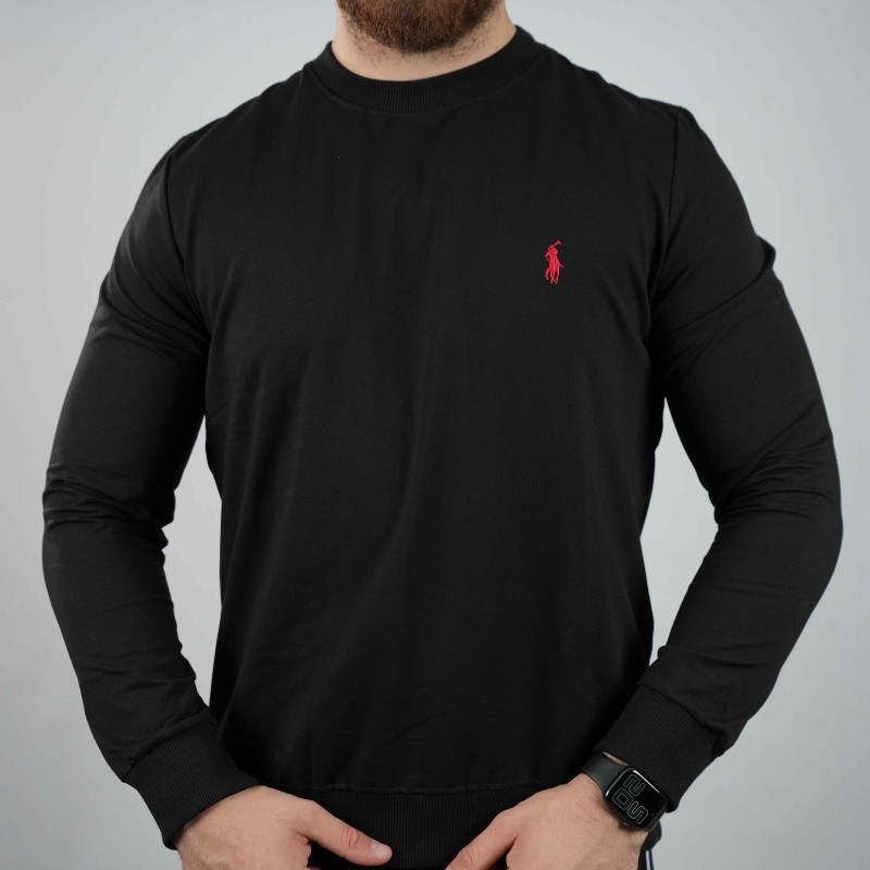 t-shirt black polo ralph lauren thin cotton