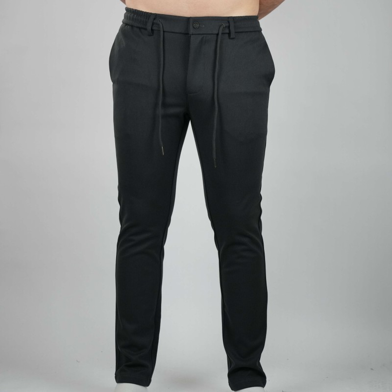 pant dark grey cotton broadcloth I see dnm