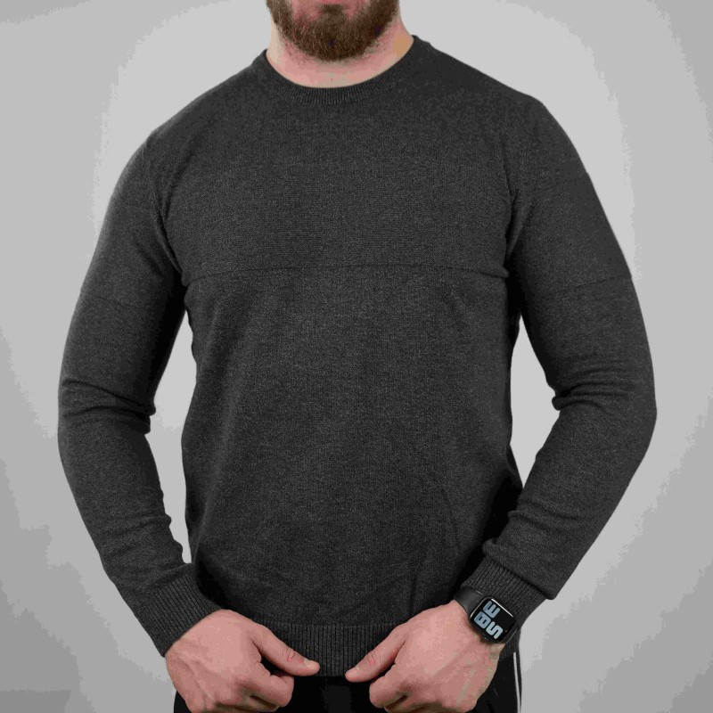 t-shirt dark grey di rossi pure wool