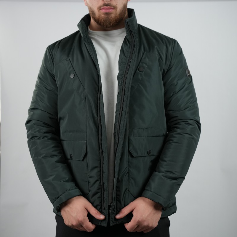 jacket green hi men side pocket above 4081