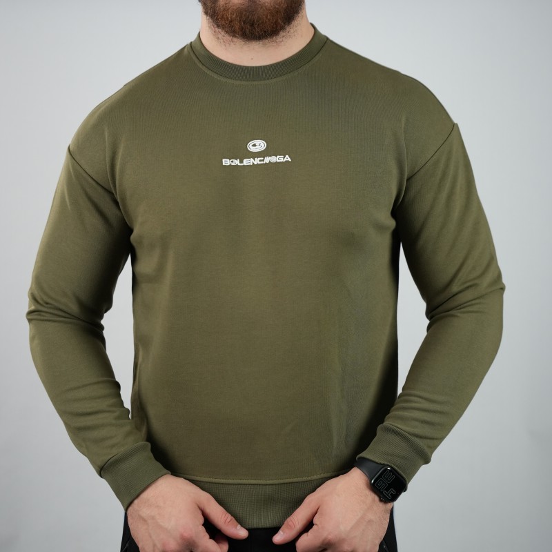 t-shirt green balenciaga oversize woolen towel inside