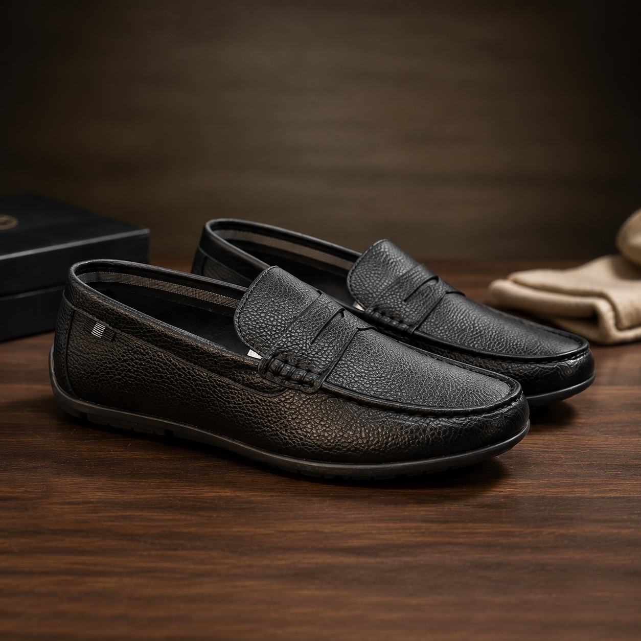 loafer black  monaco desai