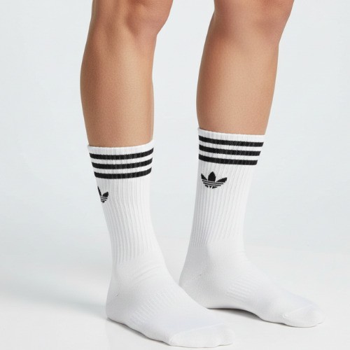 socks 3 pieces white long adidas 3 mark cotton