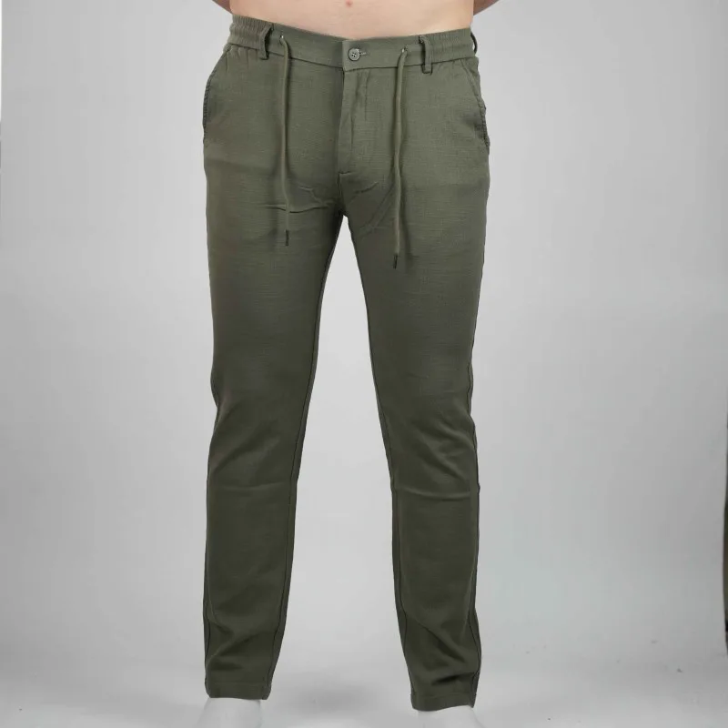 pant green cazero linen