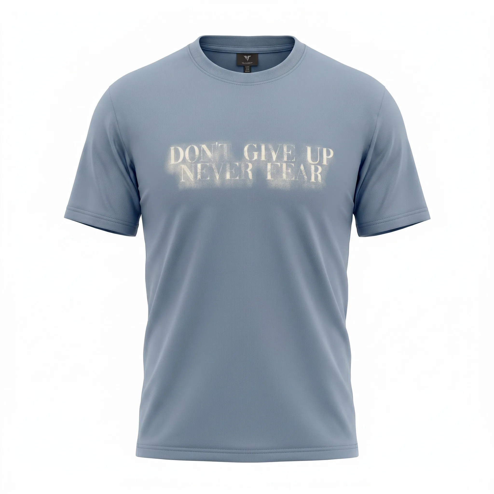Soft Blue Don't Give Up T-Shirt