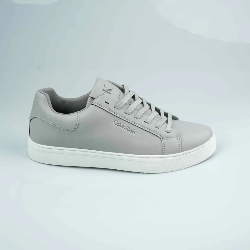 calvin klein light grey. leather
