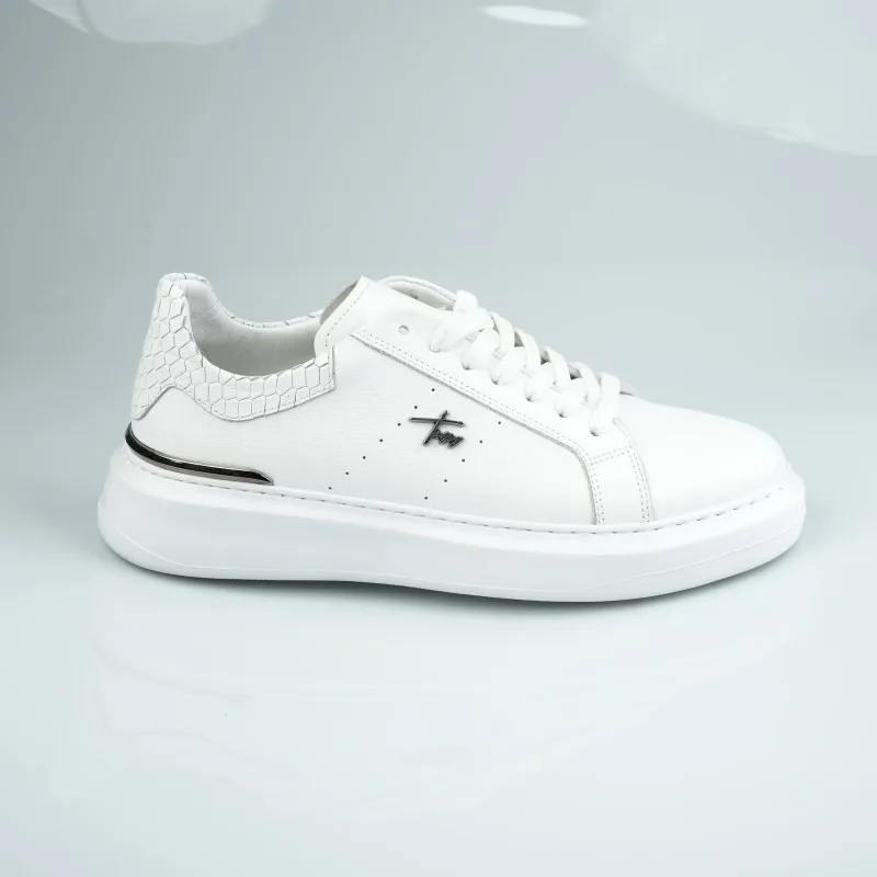 tripy full white  pure leather normal size