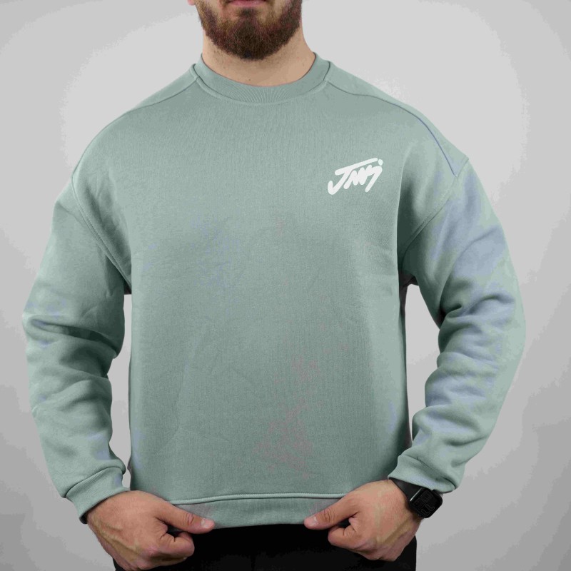 t-shirt  light blue jacey oversize woolen inside