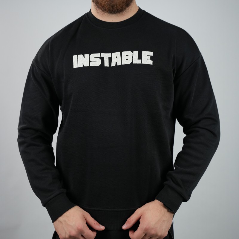 t-shirt black instable oversize woolen towel inside