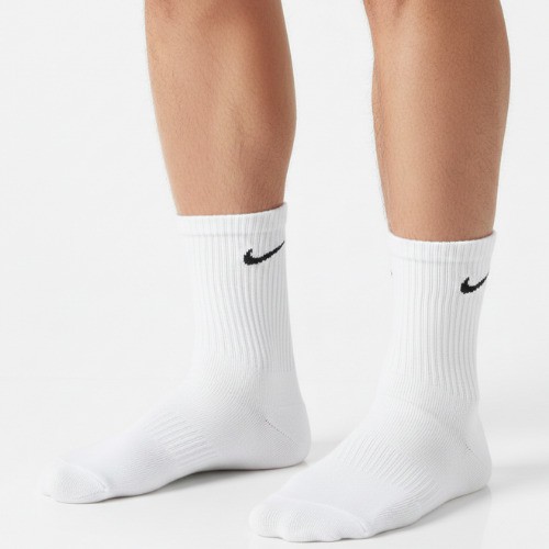 socks 3 pieces white long nike cotton