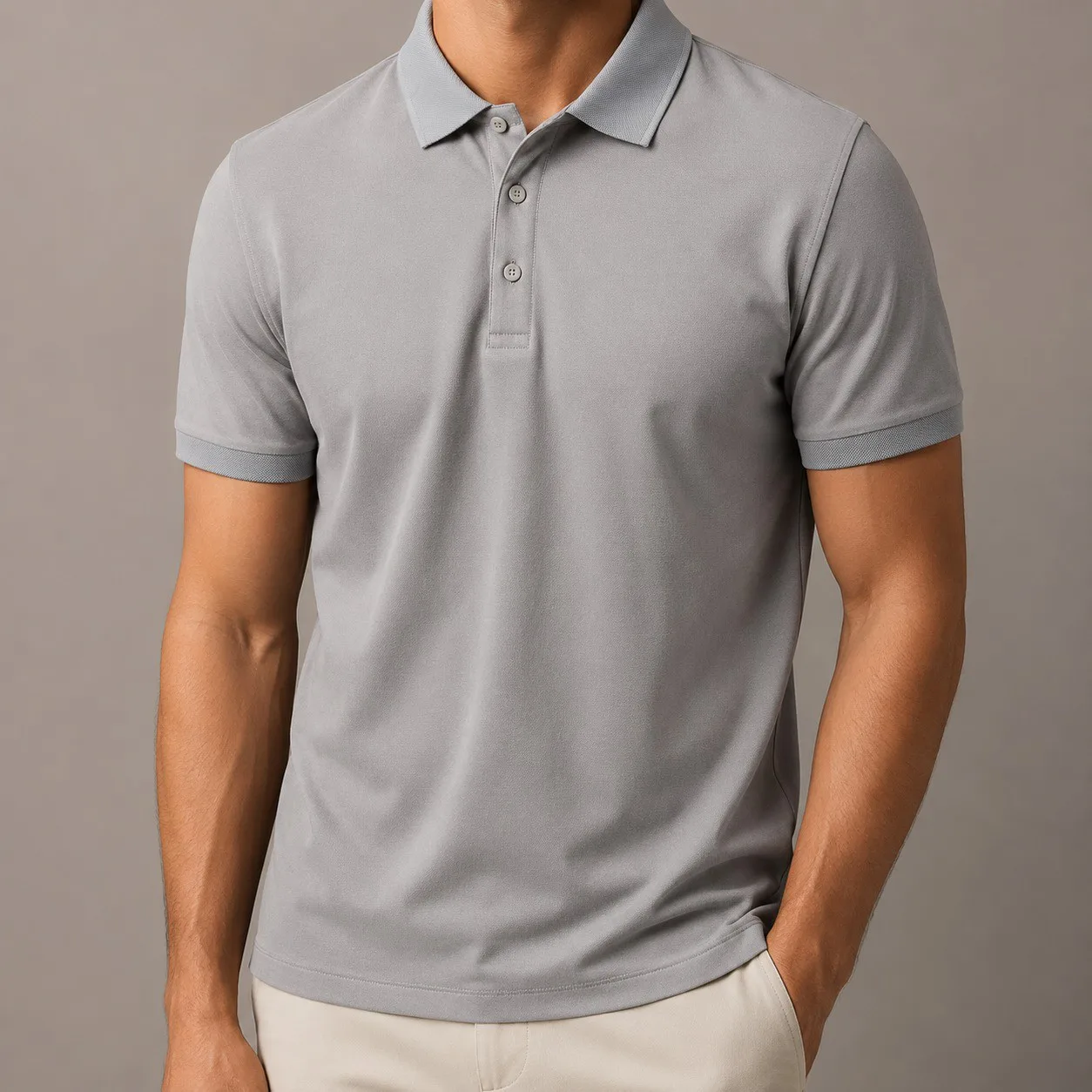 Gray Di Rossi Polo
