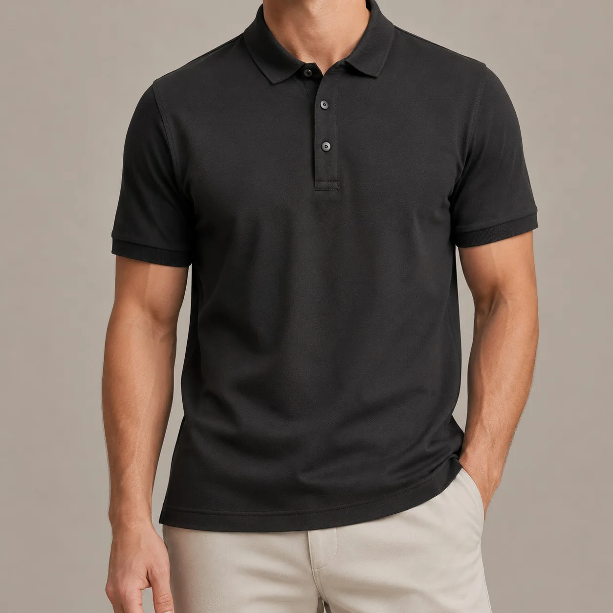 Black Di Rossi Polo