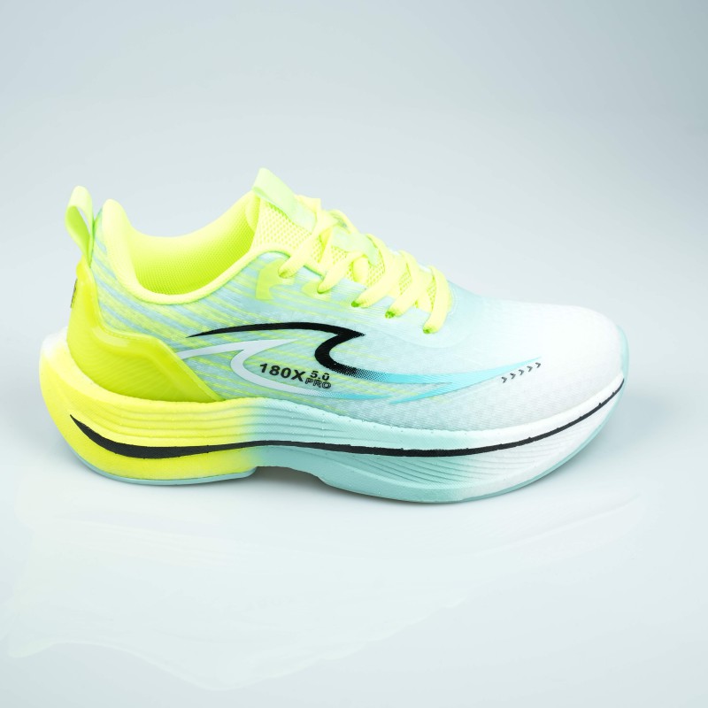 running shoes yellow  blue