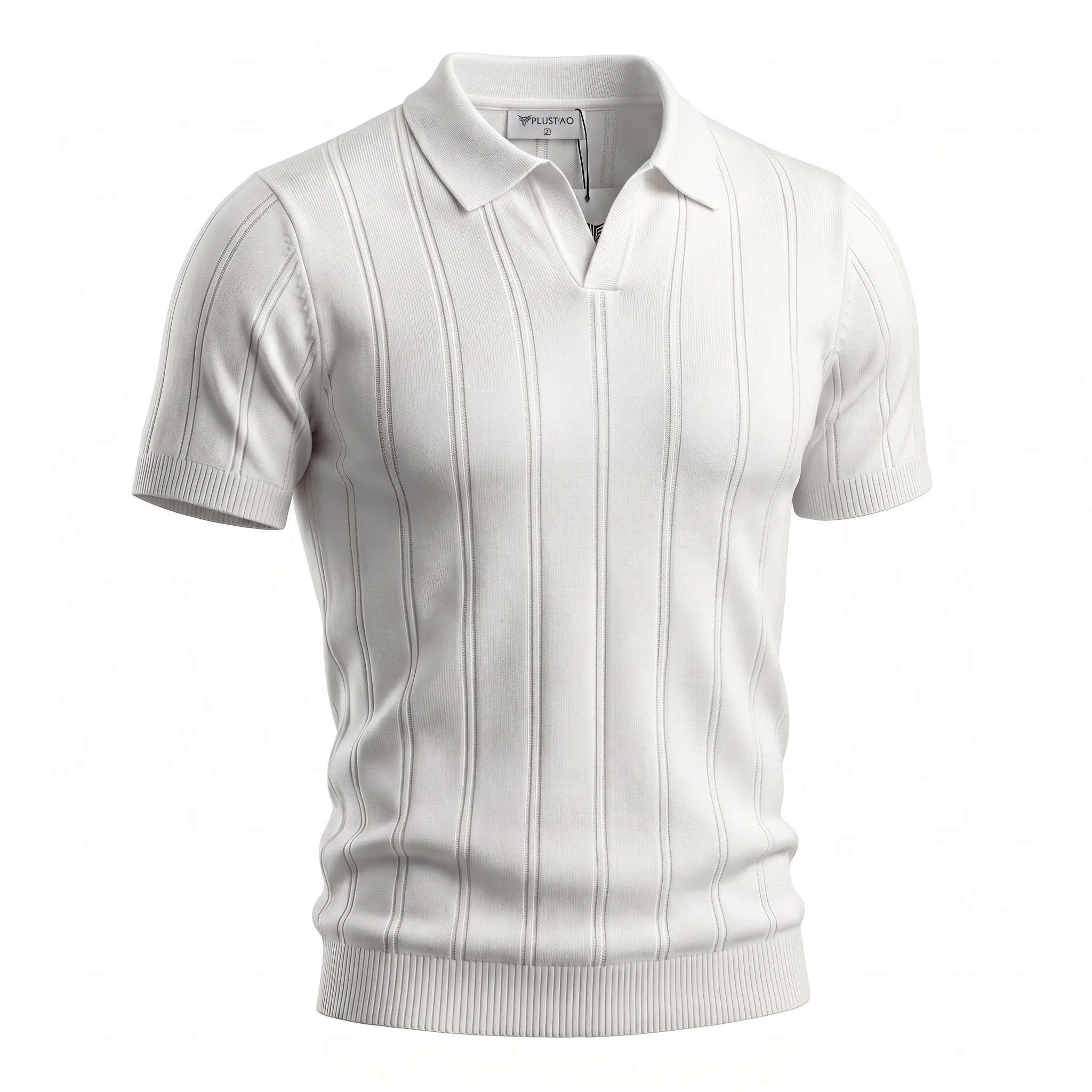 White Knit Polo