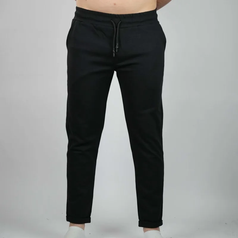pant black massimo dutti cotton