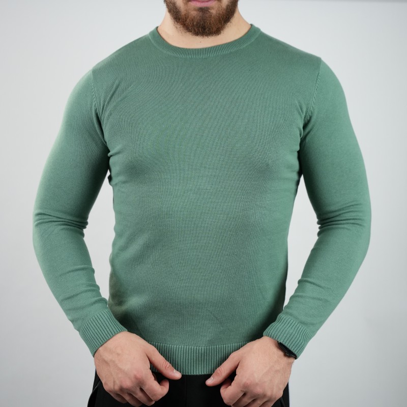 t-shirt   light green  di rossi soft wool
