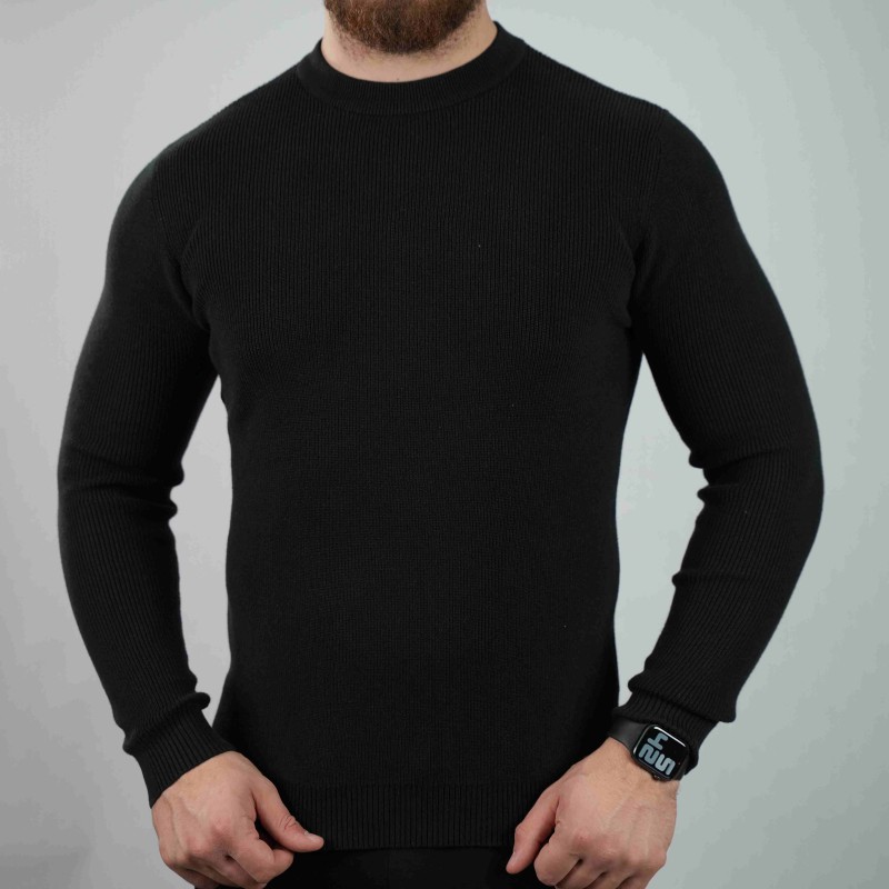 t-shirt black di rossi pure wool