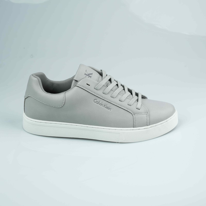 calvin klein light grey. leather