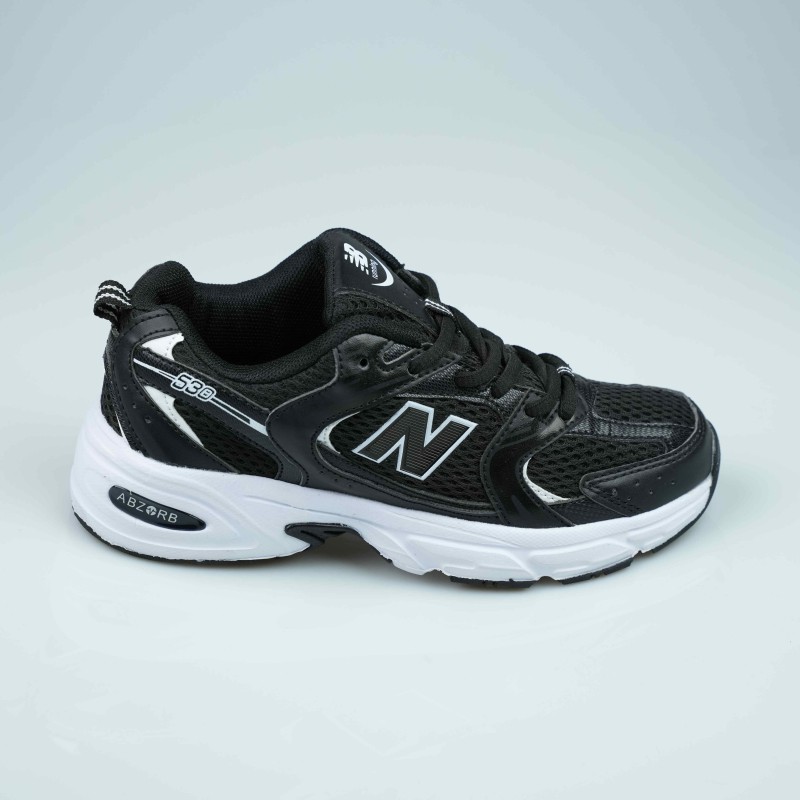 shoes black white new balance 530