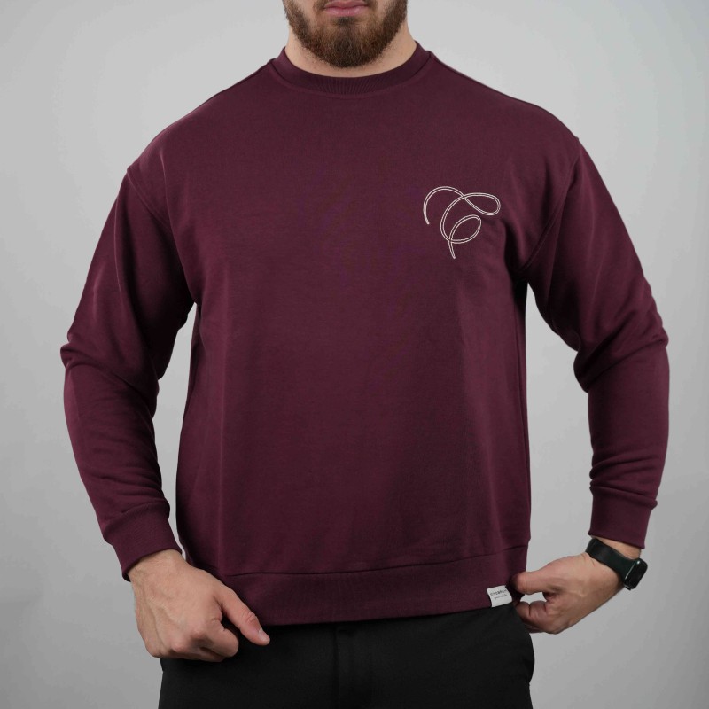 t-shirt bordeau king brich c cotton