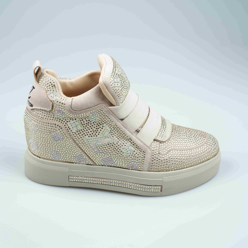 shoes beige louis vuitton high sol.