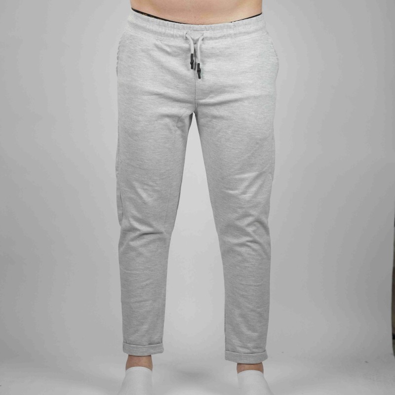 pant light grey massimo dutti cotton