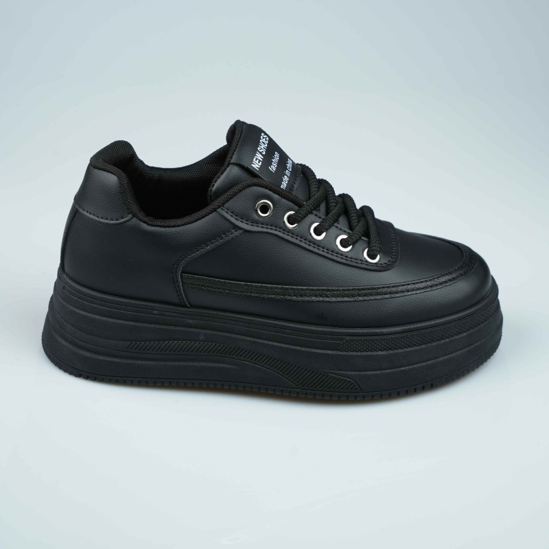 shoes full black high sol new shoes