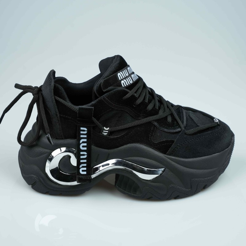 shoes black chemoi miu miu high sol