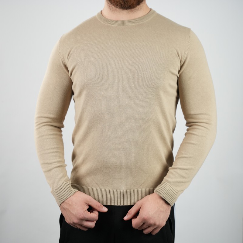 t-shirt  beige. di rossi soft wool