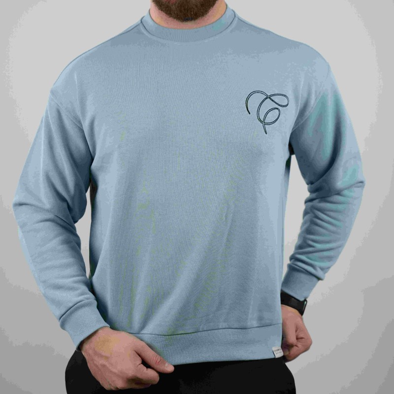 t-shirt light blue king brich c cotton