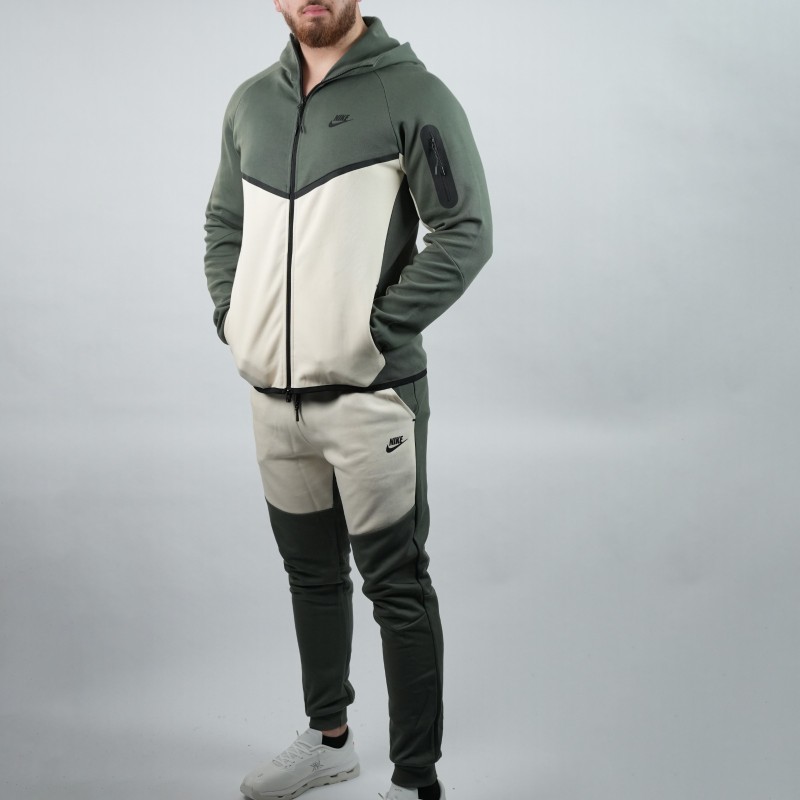 survetmant green beige nike tech cotton