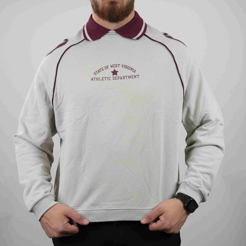 polo grey purple oversize modern cotton