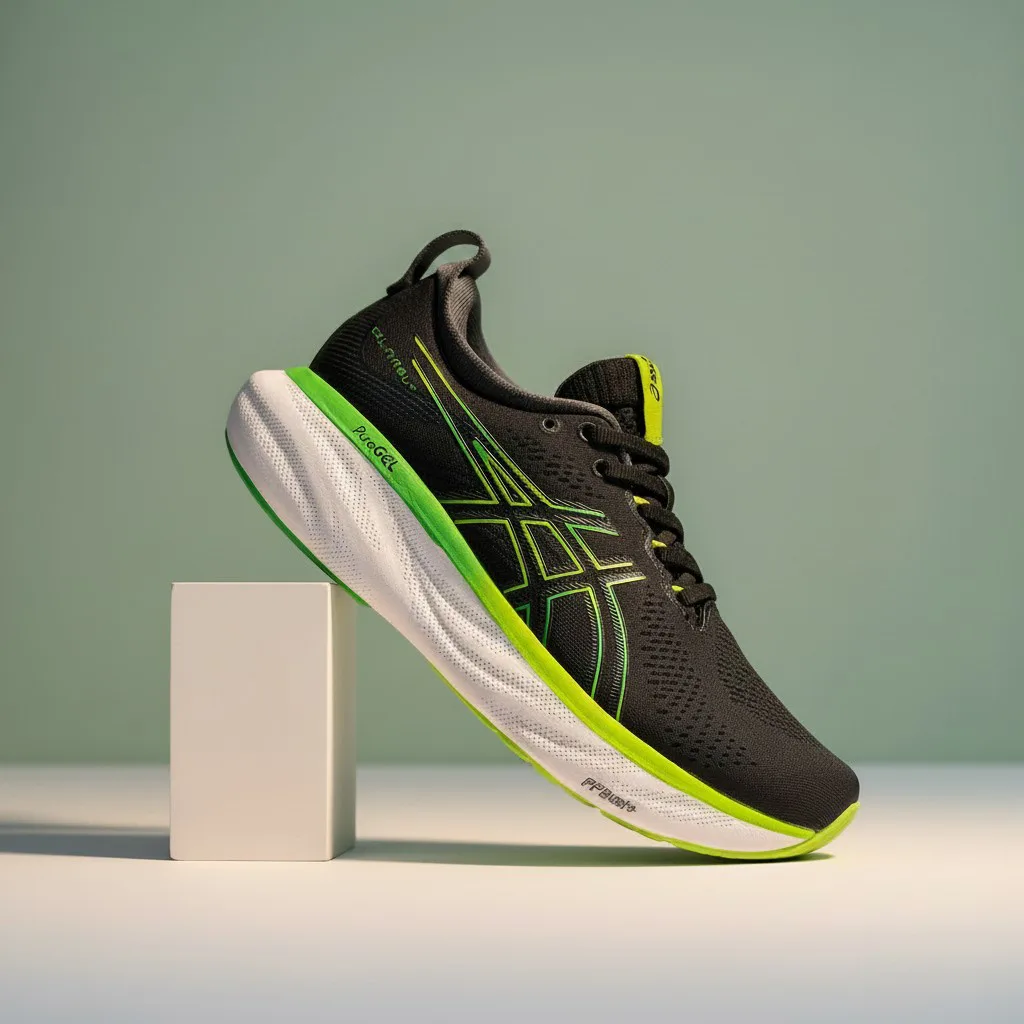 Black Green ASICS