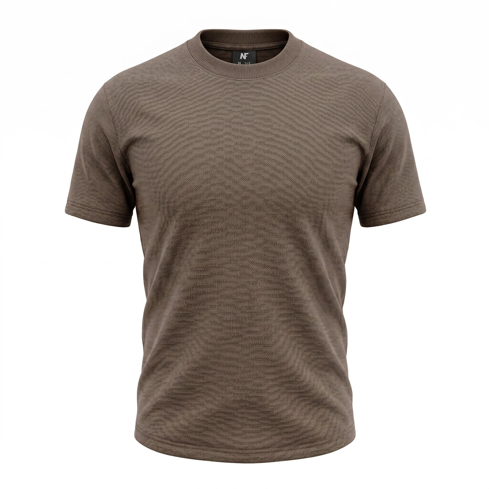 Mocha Metal Logo Knit T-Shirt