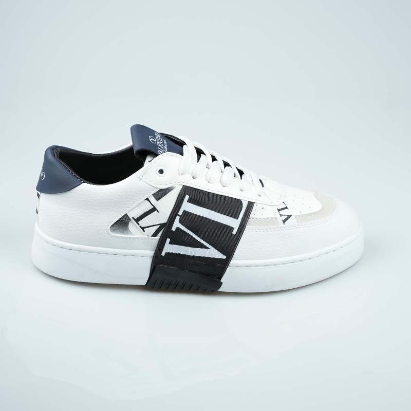 valentino shoes white black navy