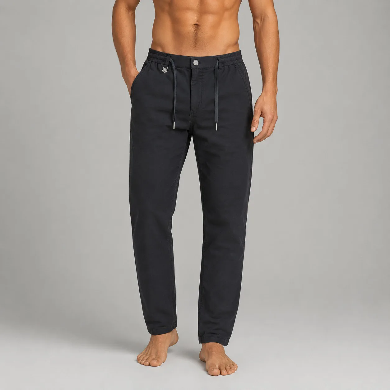 Loro Piana Linen Black Pants